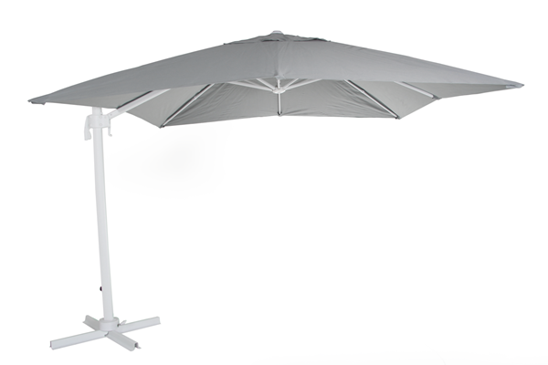 Зонт садовый на боковой опоре "Linz" 300х300 серый Brafab