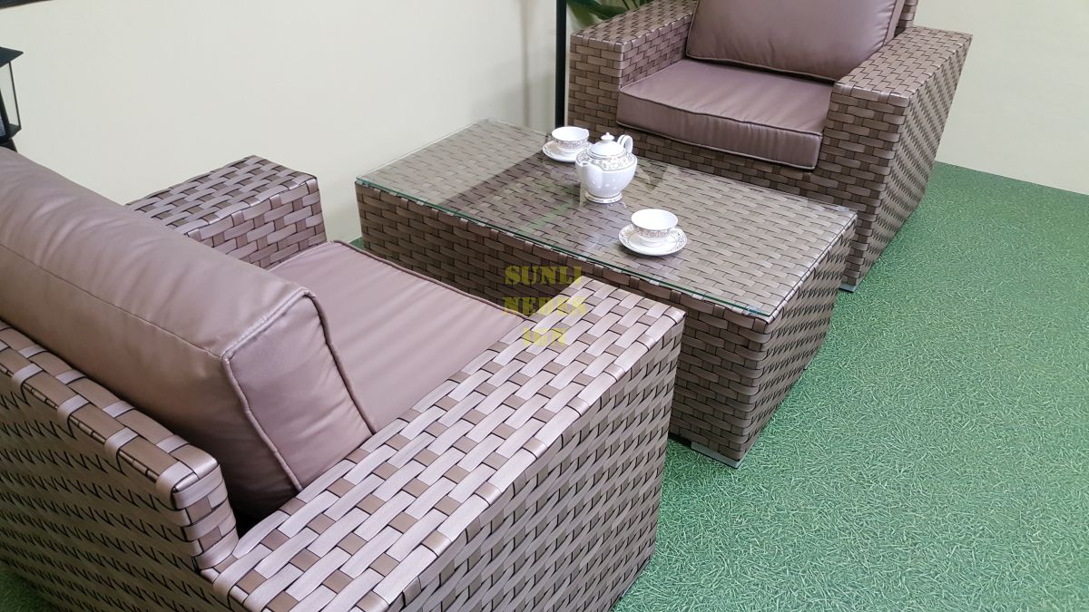 Плетеная мебель "Cinzano" beige cafe set
