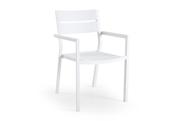 Кресло садовое алюминиевое "Delia" белый Brafab