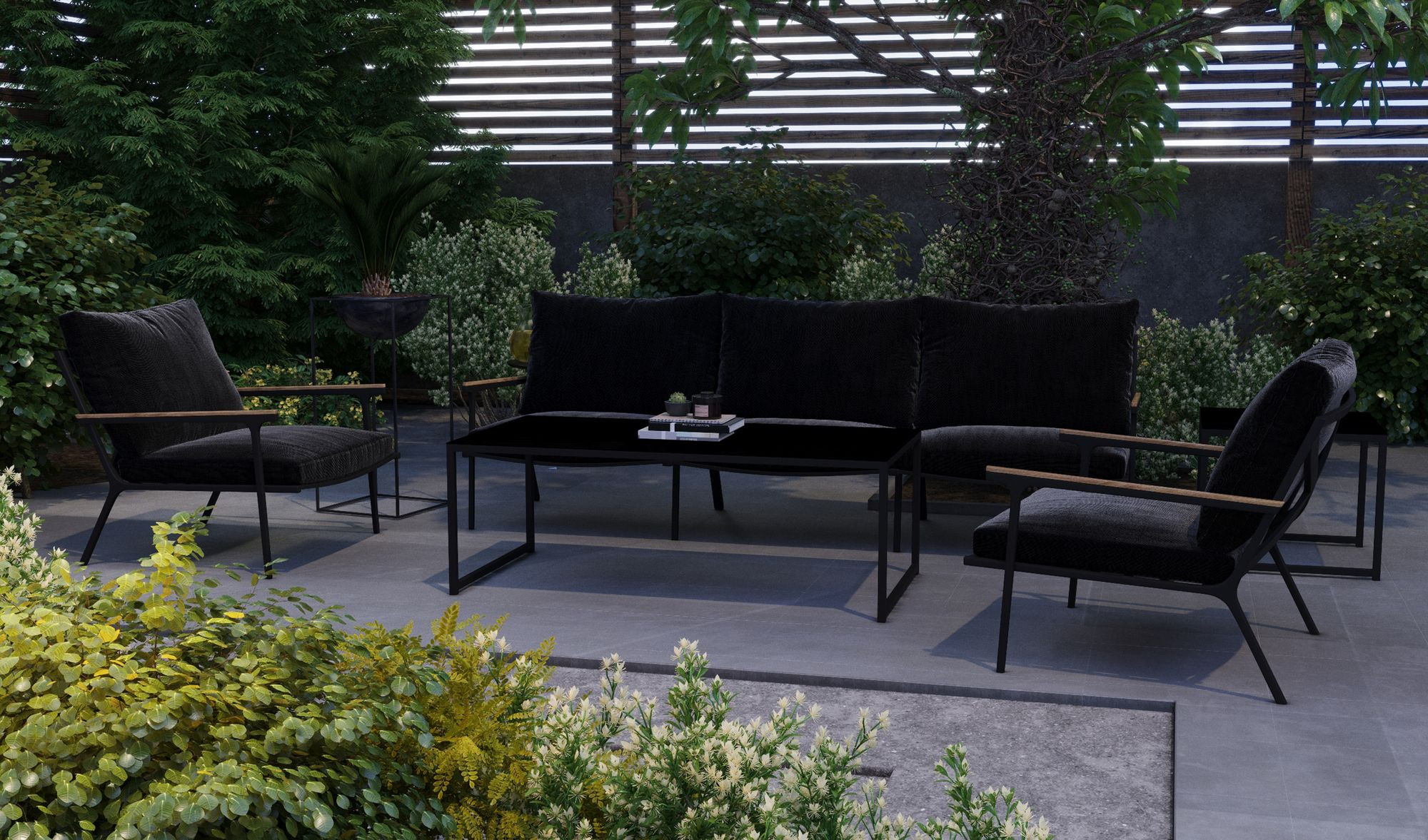 Садовая мебель "Calma" lounge black