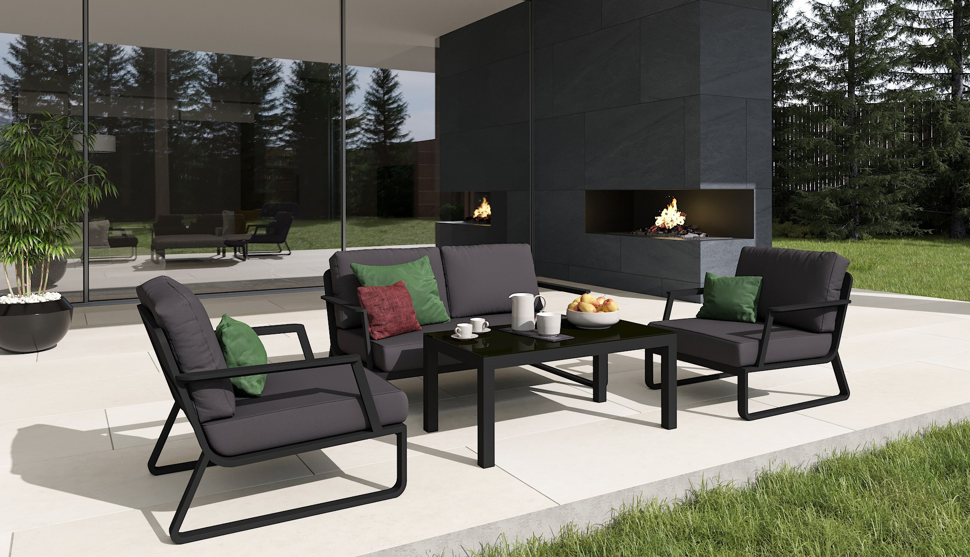 Садовая мебель "Voglie" lounge carbon