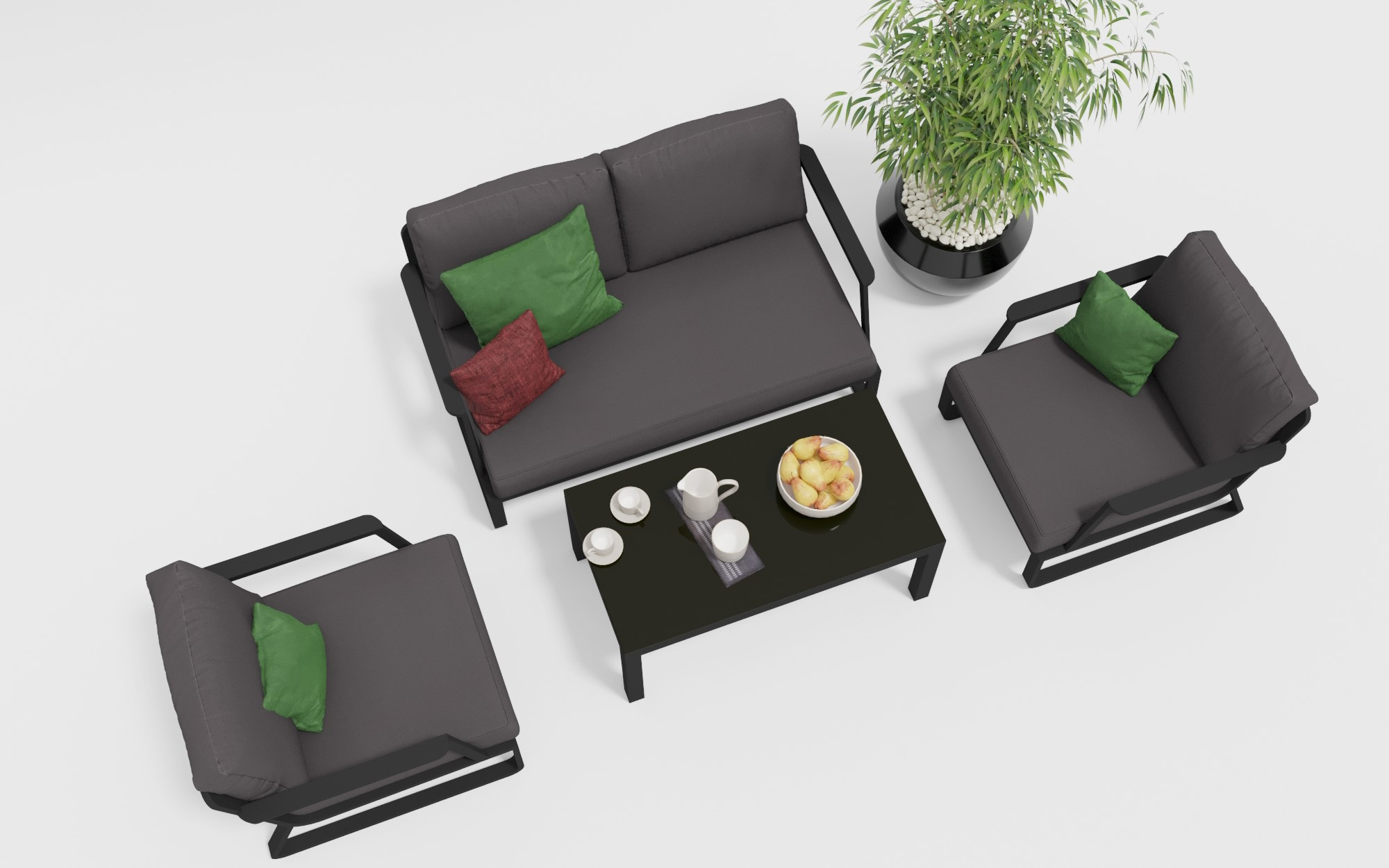 Садовая мебель "Voglie" lounge carbon