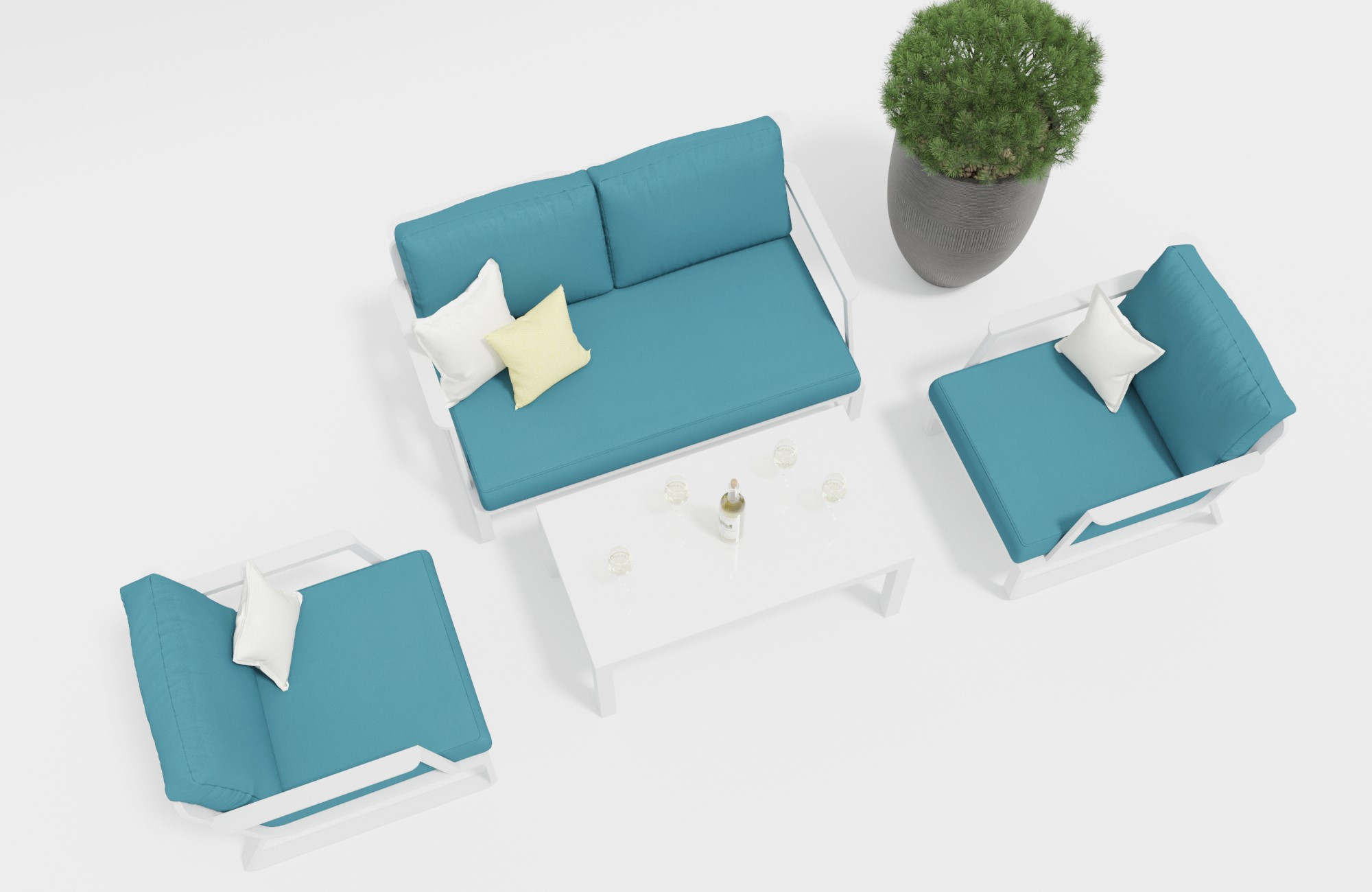 Садовая мебель "Voglie" lounge white
