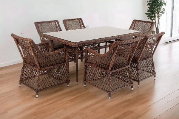 Venezianico dining set 160 + 6 Плетеная мебель