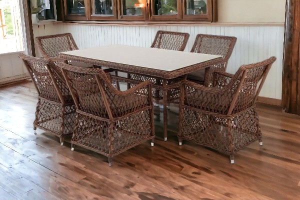 Venezianico dining set 200 + 6 Плетеная мебель