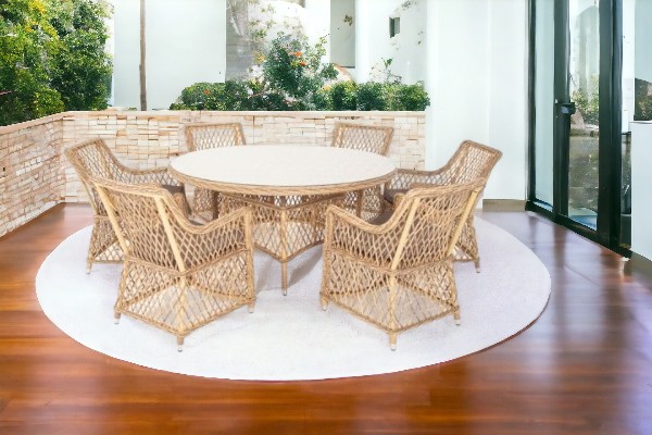 "Venezianico" dining set 6 Плетеная мебель